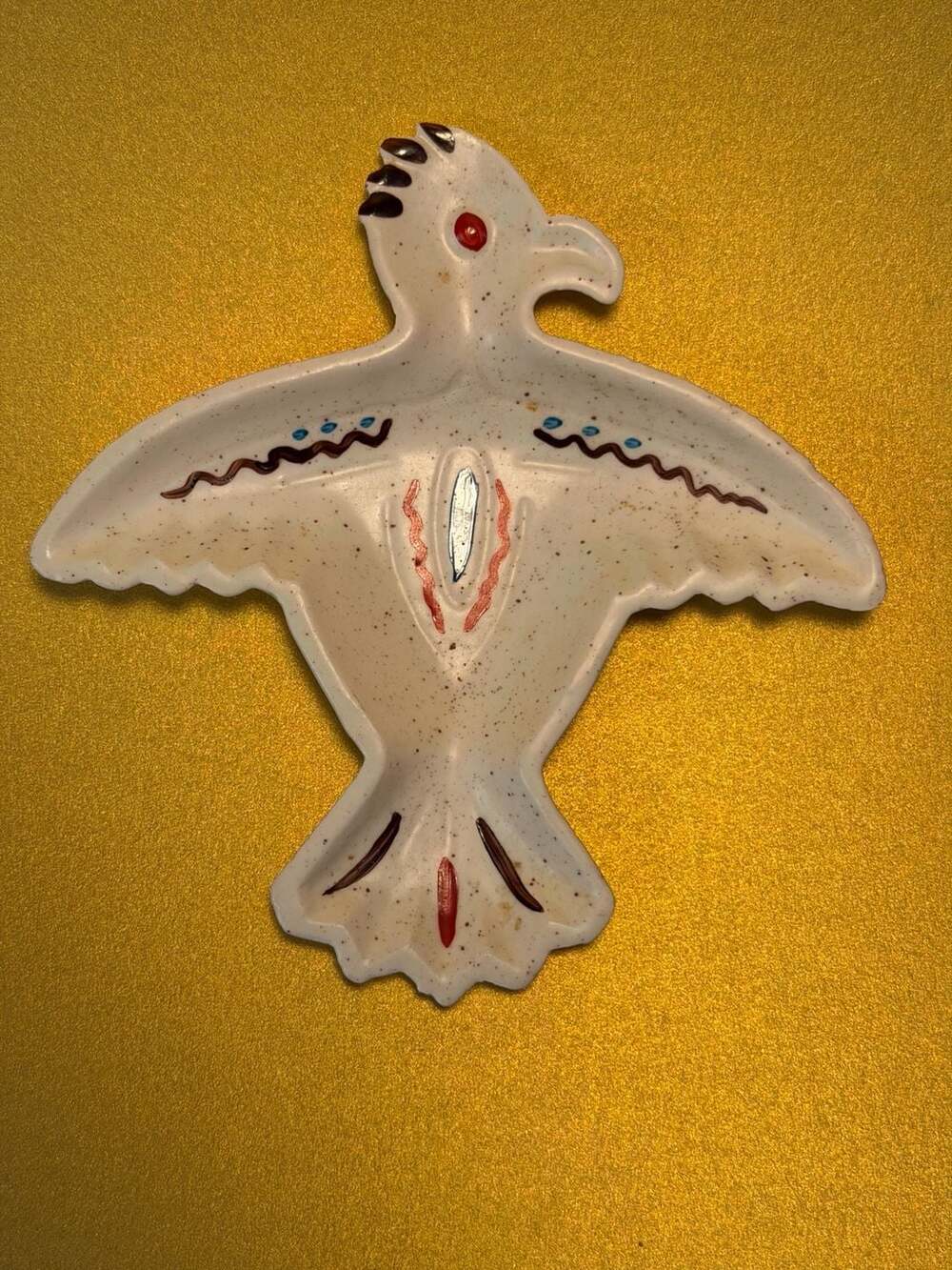 Vintage Kachinaware The Clay Shop Phoenix Arizona Thunderbird Trinket Dish
Kach